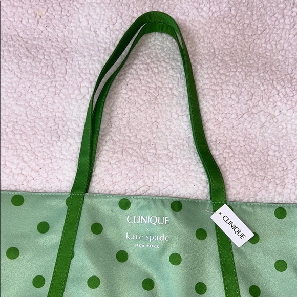 Kate Spade Green Polka Dot Tote Bag - Picture 6 of 7